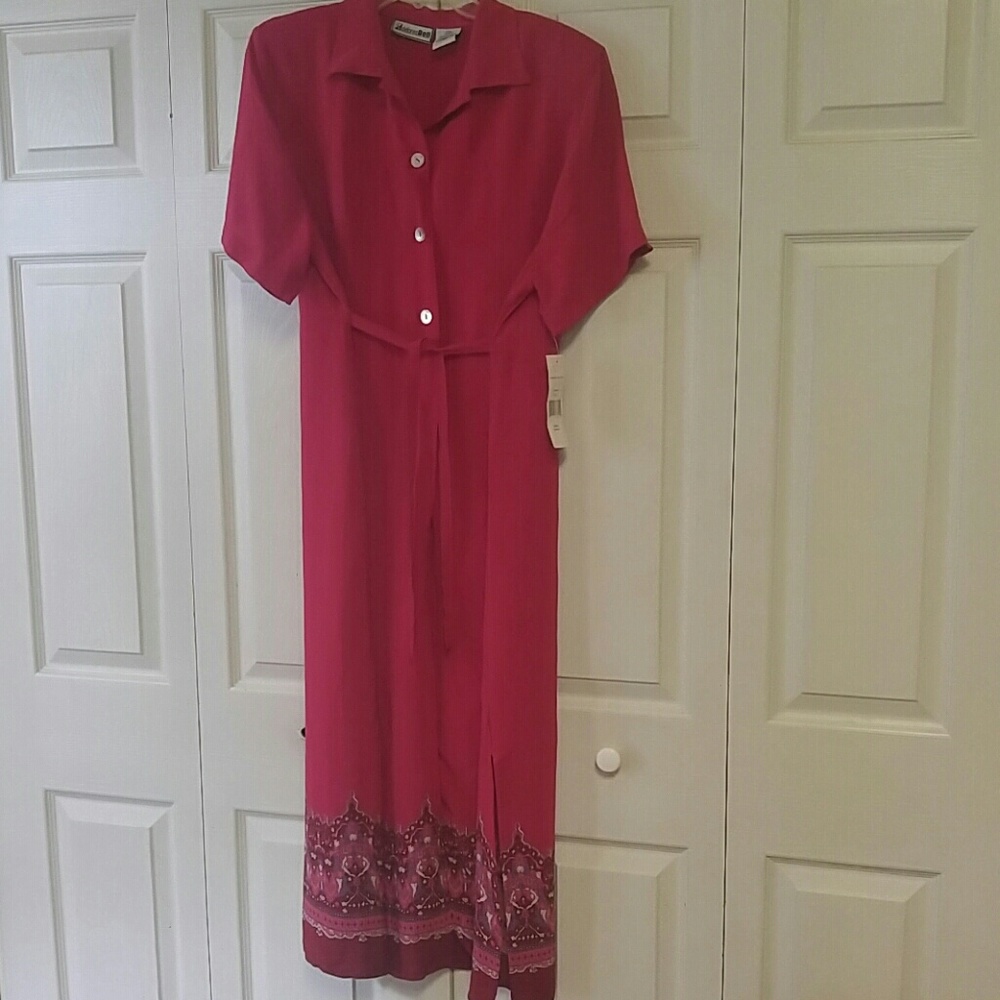 Ruby vibrant maxi length lightweight duster